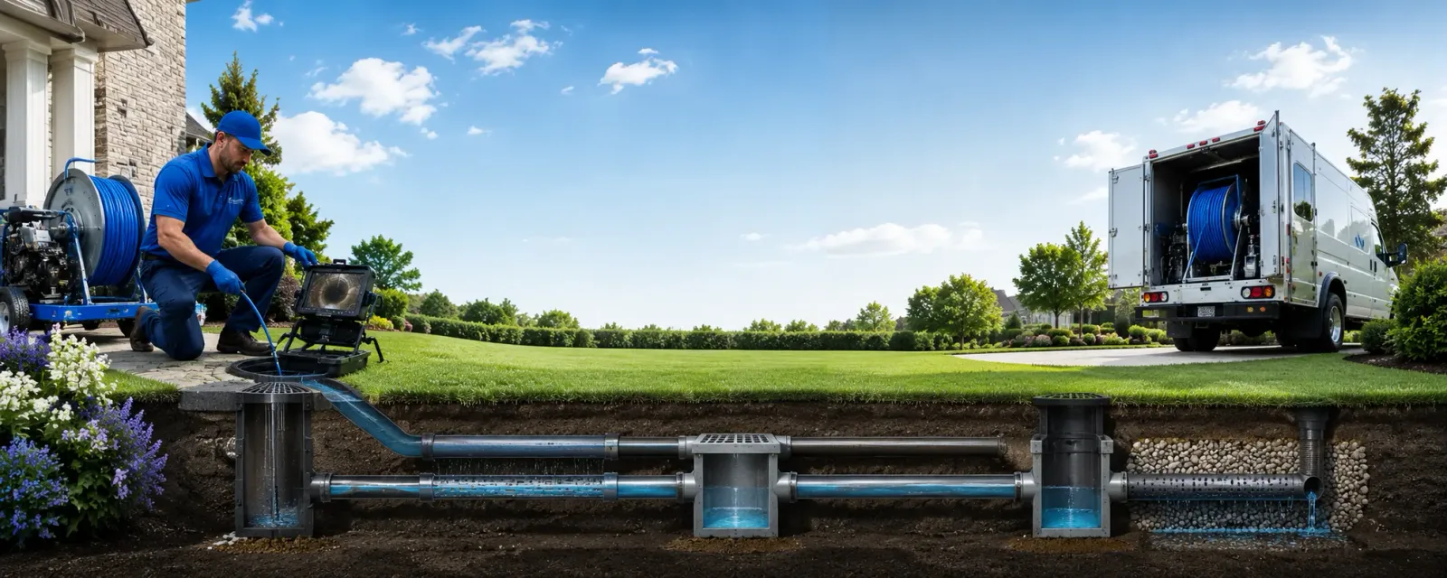 Outdoor drain cleaning information for Mcclelland, IA